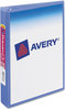 A Picture of product AVE-27725 Avery® Mini Size Durable View Binder with Round Rings 3 0.5" Capacity, 8.5 x 5.5, Black