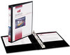 A Picture of product AVE-27725 Avery® Mini Size Durable View Binder with Round Rings 3 0.5" Capacity, 8.5 x 5.5, Black