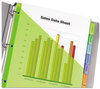 A Picture of product AVE-11903 Avery® Insertable Big Tab™ Plastic Pocket Dividers 1-Pocket 8-Tab, 11.13 x 9.25, Assorted, 1 Set