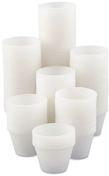 SOLO® Cup Company Polystyrene Portion Cups,  4oz, Translucent, 250/Bag, 10 Bags/Carton