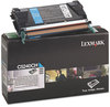 A Picture of product LEX-C5240CH Lexmark™ C5240CH, C5240KH, C5240MH, C5240YH, C5242CH, C5242KH, C5242MH, C5242YH Toner Cartridge,  5000 Page-Yield, Cyan