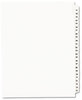 A Picture of product AVE-01332 Avery® Preprinted Legal Exhibit Index Tab Dividers with Black and White Tabs Side Style, 25-Tab, 51 to 75, 11 x 8.5, 1 Set, (1332)