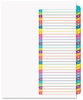 A Picture of product AVE-11846 Avery® Customizable Table of Contents Ready Index® Multicolor Dividers with Printable Section Titles TOC Tab 31-Tab, 1 to 31, 11 x 8.5, White, Contemporary Color Tabs, Set