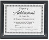 A Picture of product DAX-N15908NT DAX® Award Plaque with Easel,  Wood/Acrylic Frame, Up to 8 1/2 x 11, Black