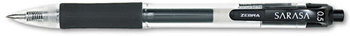 Zebra Sarasa® Gel Retractable Pen,  Black Ink, Fine, Dozen
