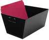 A Picture of product AVT-63008 Advantus® Steel File and Storage Bin,  Letter, 12 1/8 x 11 1/4 x 7 3/8, Black