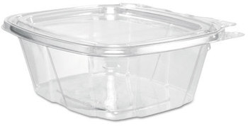 ClearPac® SafeSeal™ Tamper-Resistant Container Combo with Flat Lid. 16 oz. Clear. 200 count.