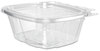 A Picture of product 967-176 ClearPac® SafeSeal™ Tamper-Resistant Container Combo with Flat Lid. 16 oz. Clear. 200 count.