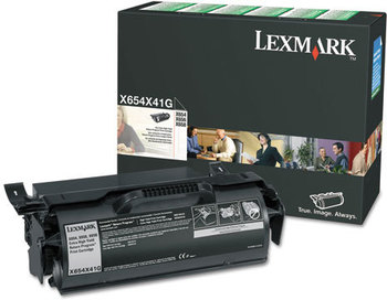 Lexmark™ X654X41G Toner,  36000 Page-Yield, Black
