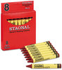 A Picture of product CYO-5200023038 Crayola® Staonal® Marking Crayons,  Red, 8/Box