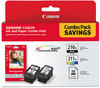 A Picture of product CNM-2973B004 Canon® 2973B004 Ink & Paper Pack,  Black/Tri-Color