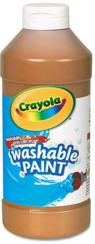 Crayola® Washable Paint,  Brown, 16 oz