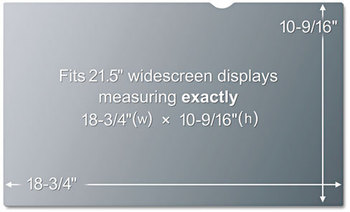 3M Frameless Notebook/Monitor Privacy Filters,  16:9
