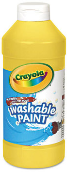 Crayola® Washable Paint,  Yellow, 16 oz
