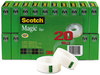 A Picture of product MMM-810K20 Scotch® Magic™ Tape Value Pack 1" Core, 0.75" x 83.33 ft, Clear, 20/Pack