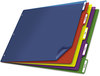 A Picture of product CRD-84250 Cardinal® Tabloid-Size Poly Index Divider,  5-Tab, Multicolor Colors