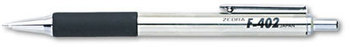 Zebra F-402® Retractable Ballpoint Pen,  Black Ink, Fine