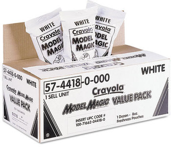 Crayola® Model Magic® Modeling Compound,  8 oz, White, 6 lbs.