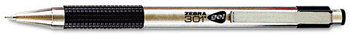 Zebra G301® Gel Retractable Roller Ball Pen,  Black Ink, Medium