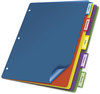 A Picture of product CRD-84018 Cardinal® Poly Index Dividers,  Letter, Multicolor, 5-Tabs/Set, 4 Sets/Pack