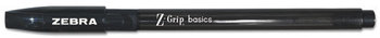 Zebra Z-Grip™ Basics LV Ballpoint Stick Pen,  1 mm Medium, Black, 30/Pack