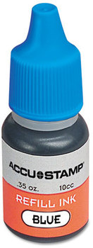 COSCO ACCU•STAMP® Gel Ink Refill,  Blue, 0.35 oz Bottle