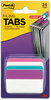 A Picture of product MMM-686APWAV Post-it® 2" Angled Tabs Plain Solid Color 1/5-Cut, Assorted Pastel Colors, Wide, 24/Pack