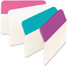 A Picture of product MMM-686APWAV Post-it® 2" Angled Tabs Plain Solid Color 1/5-Cut, Assorted Pastel Colors, Wide, 24/Pack