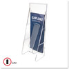 A Picture of product DEF-55601 deflecto® Stand Tall® Literature Holder,  4-9/16w x 2-3/4d x 11-3/4h, Clear