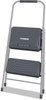 A Picture of product DAD-BXL436003 Louisville® Black & Decker Steel Step Stool,  Three-Step, 200 lb Cap, Gray
