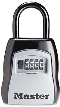Master Lock® Portable Select Access™ Key Storage Lock,  3 1/2w x 1 5/8d x 4h, Black/Silver