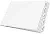 A Picture of product CRD-84270 Cardinal® Write 'n Erase® Tabloid Index Dividers,  5-Tab, White