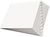 A Picture of product CRD-84270 Cardinal® Write 'n Erase® Tabloid Index Dividers,  5-Tab, White