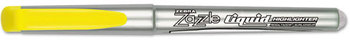 Zebra Zazzle® Liquid Ink Highlighters,  Chisel Tip, Yellow, Dozen