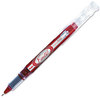 A Picture of product PEN-SD98B Pentel® Finito!™ Porous Point Pen,  .4mm, Red/Silver Barrel, Red Ink