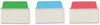 A Picture of product AVE-74758 Avery® Ultra Tabs™ Repositionable Tabs,  2 x 1 1/2, Pastel: Blue, Pink, Purple, 48/Pack