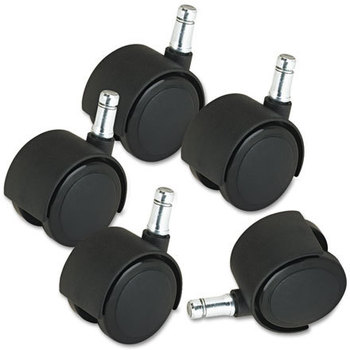 Master Caster® Deluxe Casters,  Nylon, B and K Stems, 110 lbs./Caster, 5/Set