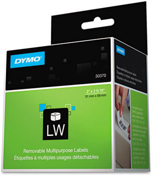 DYMO® Labels for LabelWriter® Label Printers,  2 x 2 5/16, White, 250 Labels/Roll