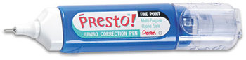 Pentel® Presto™! Multipurpose Correction Pens,  12 ml, White