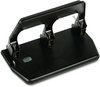 A Picture of product MAT-MP50 Master® Heavy-Duty Three-Hole Punch with Gel Pad Handle,  9/32" Holes, Gel Pad Handle, Black