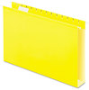 A Picture of product PFX-4153X2YEL Pendaflex® Extra Capacity Reinforced Hanging File Folders with Box Bottom 2" Legal Size, 1/5-Cut Tabs, Yellow, 25/Box