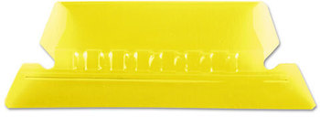 Pendaflex® Transparent Colored Tabs For Hanging File Folders 1/5-Cut, Yellow, 2" Wide, 25/Pack