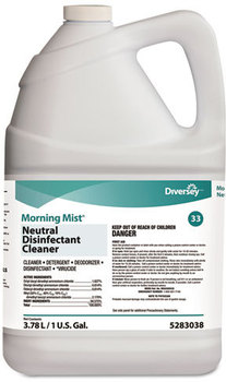 Diversey™ Morning Mist® Neutral Disinfectant Cleaner,  Fresh Scent, 1gal Bottle