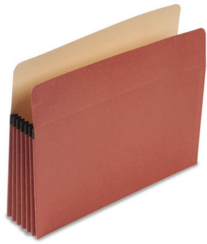 Pendaflex® Earthwise® 100% Recycled File Pocket,  5 1/4" Exp, Letter, Red Fiber