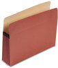 A Picture of product PFX-E1534G Pendaflex® Earthwise® 100% Recycled File Pocket,  5 1/4" Exp, Letter, Red Fiber