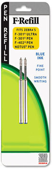 Zebra Refill for Zebra® F-301®, F-301® Ultra, F-402® & 301A Spiral Ballpoint Pens,  F-301 Ultra, F-402, 301A, Spiral Ballpoint, Fine, Blue, 2/Pack