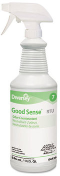 Diversey™ Good Sense® RTU Liquid Odor Counteractant,  Apple Scent, 32 oz Spray Bottle