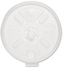A Picture of product 120-423 Dart® Lift n' Lock Plastic Hot Cup Lids,  10-14oz Cups, Translucent, 100/Sleeve, 10 Sleeves/Carton