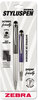 A Picture of product ZEB-33602 Zebra StylusPen Telescopic Ballpoint Pen/Stylus,  Black Ink, Blue/Gray Barrel