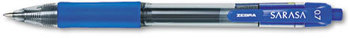 Zebra Sarasa® Gel Retractable Pen,  Blue Ink, Medium, Dozen